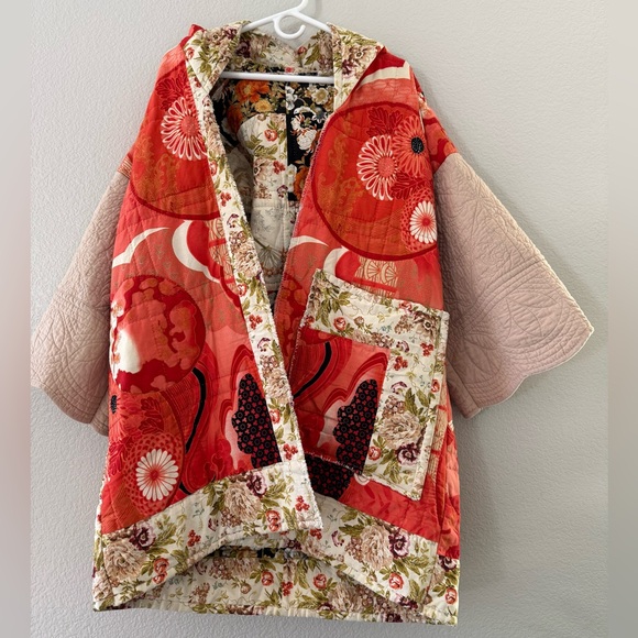 Floral Patchwork Quilted coat - Picture 3 of 8